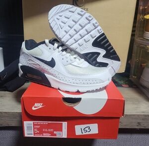 Nike Air Max 90 White and Black Shoes